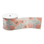 Perachy Blooms Boho Pattern Peach Satijnen Lint (Spoel)