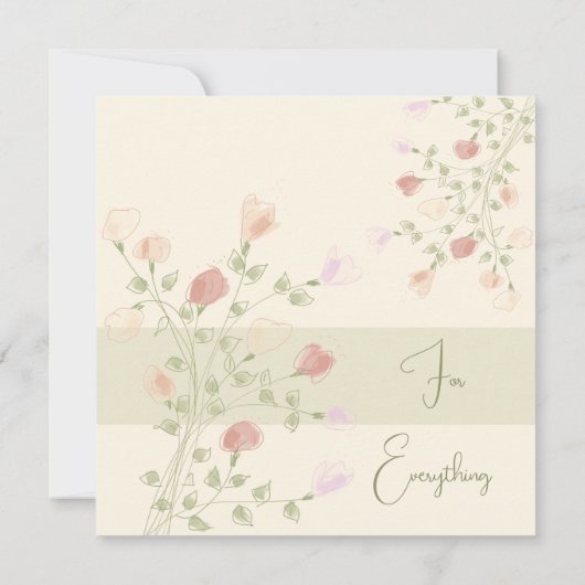 perachy crème en roze bedankkaart (Achterkant)