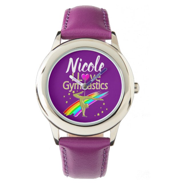 PERALIZED I LOVE GYMNASTICS DESIGN HORLOGE (Voorkant)