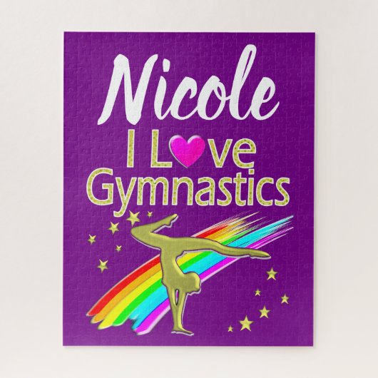 PERALIZED I LOVE GYMNASTICS DESIGN LEGPUZZEL (Verticaal)