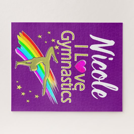 PERALIZED I LOVE GYMNASTICS DESIGN LEGPUZZEL (Horizontaal)