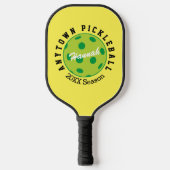 PERALIZED Pickleball Yellow Paddle (Voorkant)