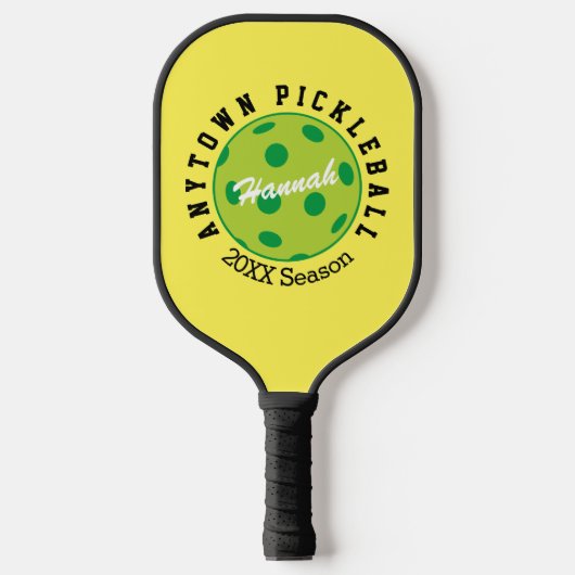 PERALIZED Pickleball Yellow Paddle (Voorkant)