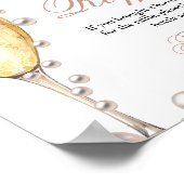 Perals en Prosecco vrijgezellenfeest bloembalk Tek Poster (Hoek)