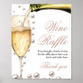 Perals en Prosecco vrijgezellenfeest bloembalk Tek Poster (Voorkant)