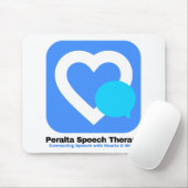 Peralta Speech Therapy Logo Witte Achtergrond Muismat (Met muis)
