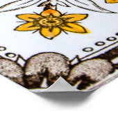 Peranakan Floral Tegels Poster (Hoek)