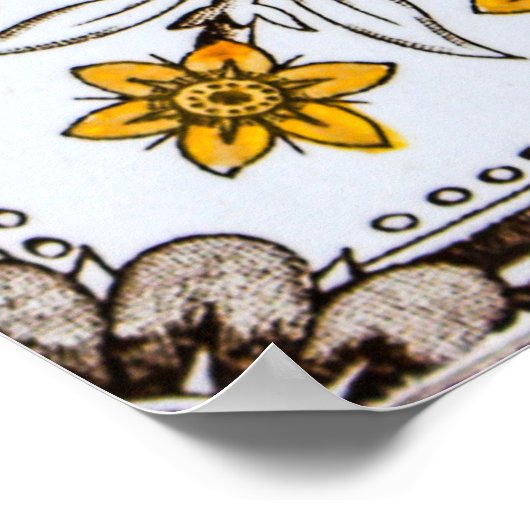 Peranakan Floral Tegels Poster (Hoek)