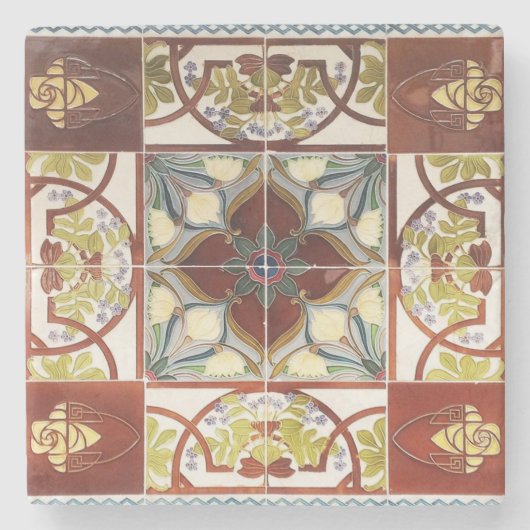 Peranakan Tile Onderzetter (Voorkant)