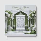 Peraonalised Islamic Bridal Guest Book Gastenboek (Voorkant)