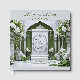 Peraonalised Islamic Bridal Guest Book Gastenboek