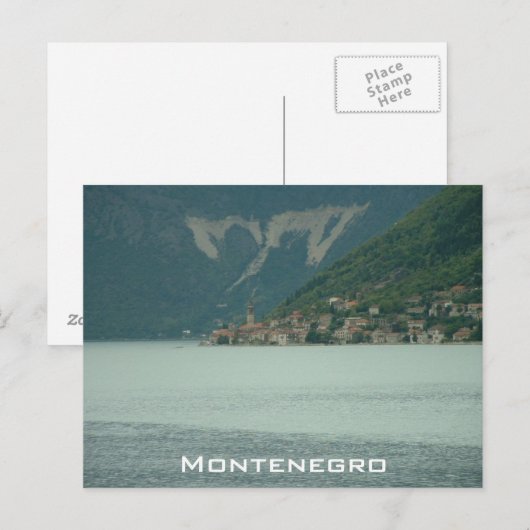 Perast en Boka Kotorska Briefkaart (Voorkant / Achterkant)