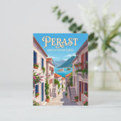 Perast Montenegro Briefkaart (Staand voorkant)