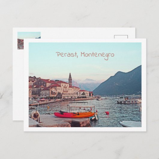 Perast, Montenegro Briefkaart (Voorkant / Achterkant)