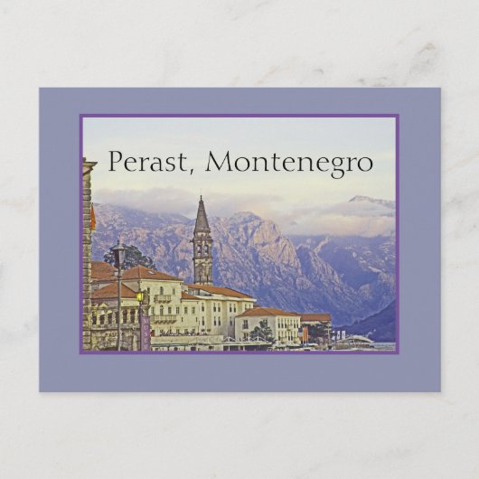 PERAST, MONTENEGRO BRIEFKAART (Voorkant)