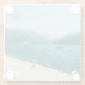 Perast - Montenegro Glazen Onderzetter (Achterkant)