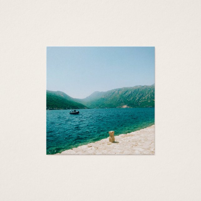 Perast - Montenegro Vierkante Visitekaartjes (Voorkant)