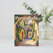 Peratallada Spanje Briefkaart (Staand voorkant)