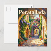 Peratallada Spanje Briefkaart (Voorkant / Achterkant)