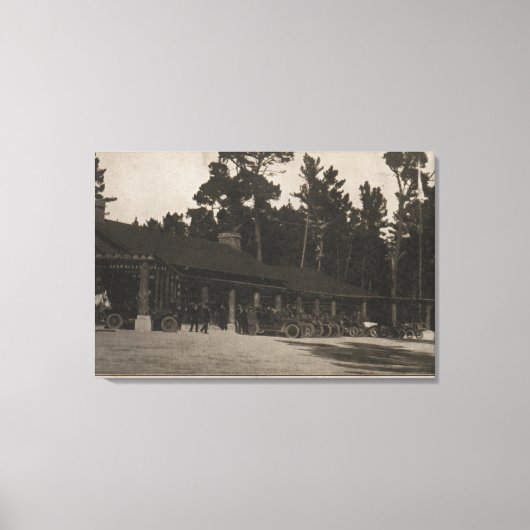 Perbble Beach, CA - Lodge in the Firth by the Zee Canvas Afdruk (Voorkant)