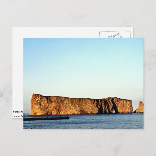 Perce Rock, Gaspe, Quebec, Canada rockformatie Briefkaart (Voorkant / Achterkant)