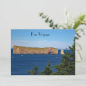 Percé Rock in de Golf van de Sint-Laurens Kaart (Staand voorkant)