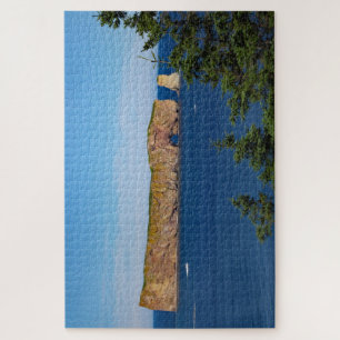 Percé Rock in de Golf van de Sint-Laurens Legpuzzel