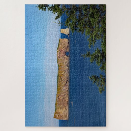 Percé Rock in de Golf van de Sint-Laurens Legpuzzel (Verticaal)