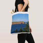 Percé Rock in de Golf van de Sint-Laurens Tote Bag (Dichtbij)
