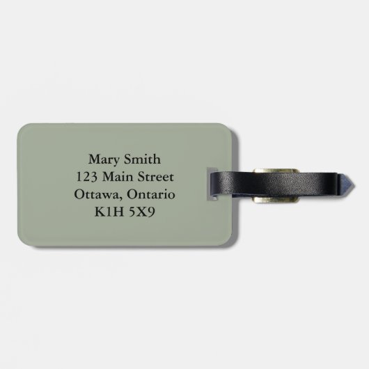 Percé Rock in de Golf van de St. Lawrence Bagagelabel (Achterkant horizontaal)