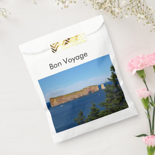 Percé Rock in de Golf van de St. Lawrence Bedankzakje (Gezegeld)