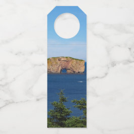 Percé Rock in de Golf van de St. Lawrence Flessenhanger