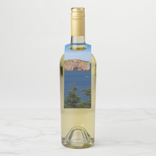 Percé Rock in de Golf van de St. Lawrence Flessenhanger (Op fles)