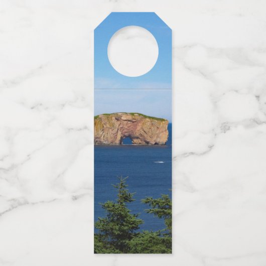 Percé Rock in de Golf van de St. Lawrence Flessenhanger (Voorkant)