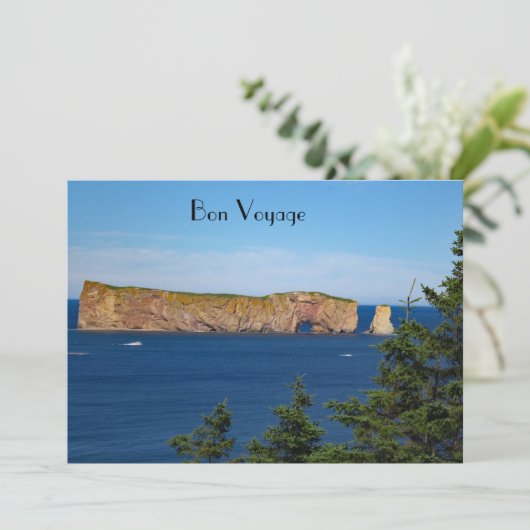 Percé Rock in de Golf van de St. Lawrence Kaart (Staand voorkant)