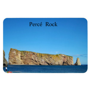 Percé Rock in de Golf van de St. Lawrence Magneet