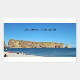 Percé Rock in de Golf van de St. Lawrence Rechthoekige Sticker