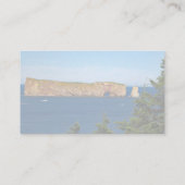 Percé Rock in de Golf van de St. Lawrence Visitekaartje (Achterkant)