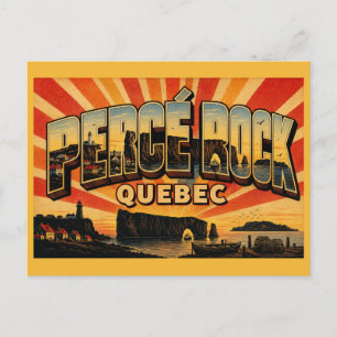 Percé Rock Quebec Natuurwonder Briefkaart