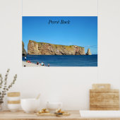 Percé rots in de Golf van de Sint-Laurens Poster (Keuken)