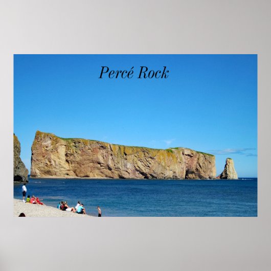 Percé rots in de Golf van de Sint-Laurens Poster (Voorkant)