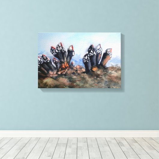Percebes/Barnacles Canvas Afdruk (Insitu (Houten vloer))