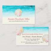 Perceel shell waterverf condo visitekaartje (Voorkant / Achterkant)