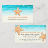 Perceel van de waterverf van de sterren condooms visitekaartje (Voorkant / Achterkant)