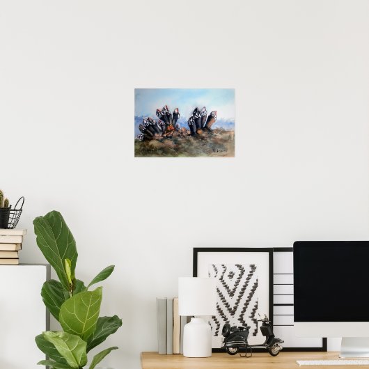 Percelen/Barnacles Poster (Thuiskantoor)