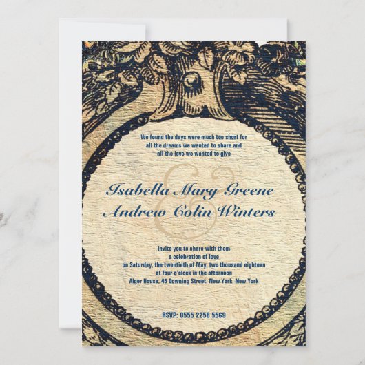  percelen in een Romantische tuin Kaart (Achterkant)