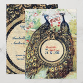  percelen in een Romantische tuin Kaart (Voorkant / Achterkant)