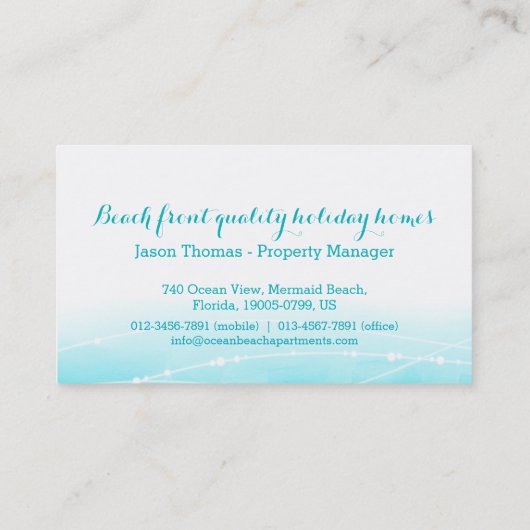 Percelen met visitekaartje (Achterkant)