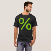 Percent - Martian Green T-shirt (Voorkant volledig)