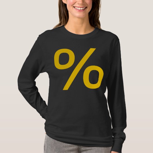 Percentage - Amber T-shirt (Voorkant)